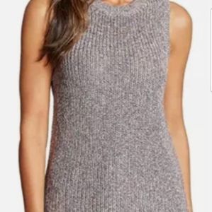 ELLA MOSS Blue Sleeveless Pullover Sweater Size L